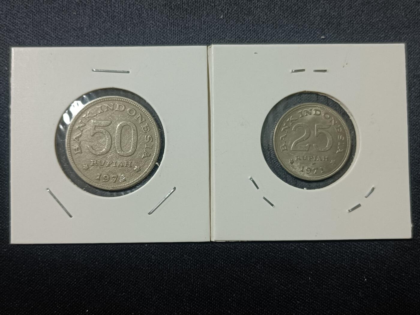 【游宝拍卖】丙午马年第15期 印尼50卢比25卢比 1971年