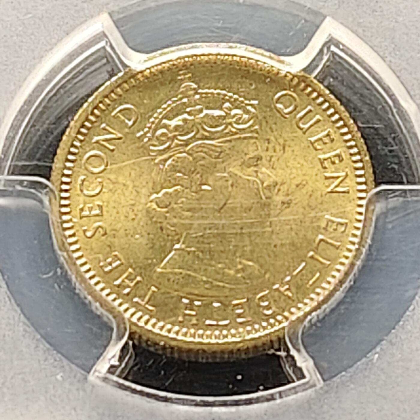 【全场包邮】纯粹捡漏拍515场 【收藏级】香港1979年高冠女王5仙-PCGS MS66（最高分68）