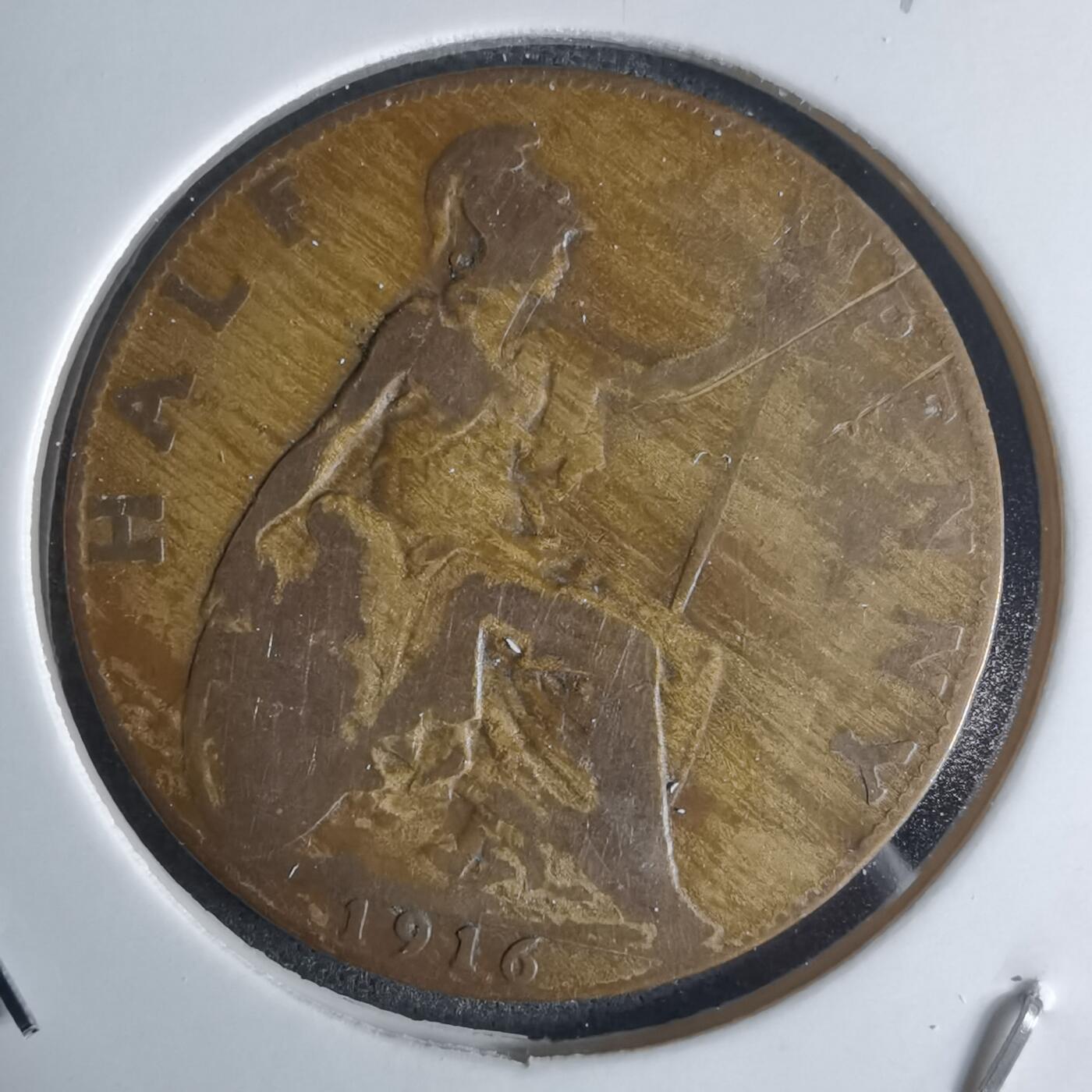 沼泽如烟--第1032场 英国1916年半便士