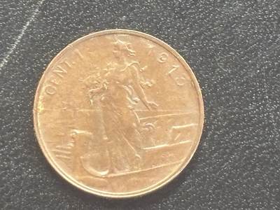 邮泉阁邮票限时拍卖第四十四场 （邮票在国外，请付邮费6元） - 意大利维克托·伊曼纽尔三世国王1913年1分