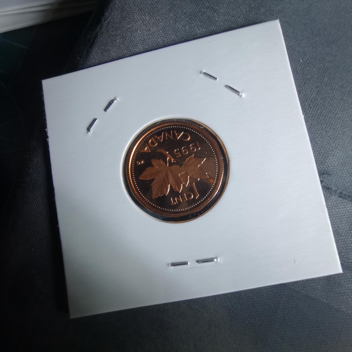 沼泽如烟--第1034场 加拿大1995年1分精制币