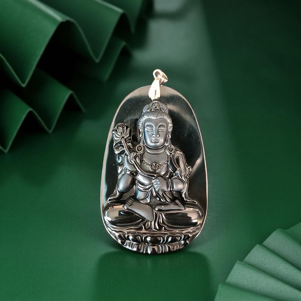 碧月说宝 君子怀瑾·当代和田玉清风专场(五) s925墨翠观音