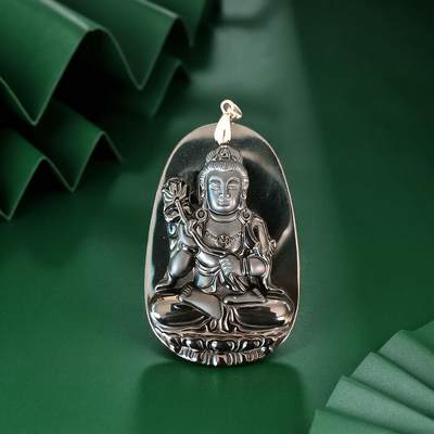 碧月说宝 君子怀瑾·当代和田玉清风专场(五) - s925墨翠观音