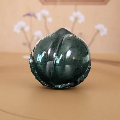 碧月说宝 君子怀瑾·当代和田玉清风专场(五) - 青玉寿桃把件