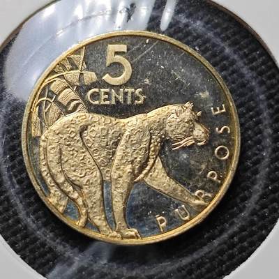 KK钱币收藏小铺  第408期 2月预留时间 周末发货 -   1980圭亚那5分精制