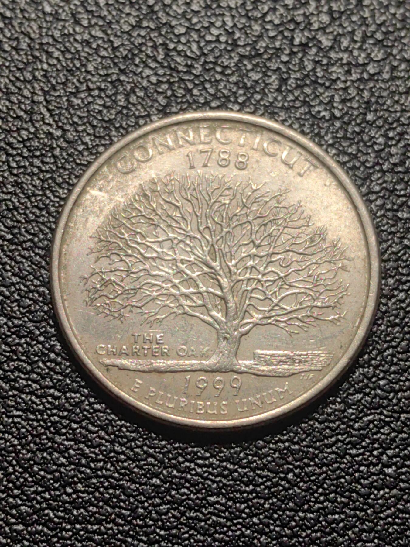 靖甫拍卖第七场 美国25分纪念币 康涅狄格州