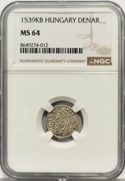 博洋堂“芳菲春韵”3月精品大拍专场暨第166期（全场包邮） - NGC MS64 神罗匈牙利1539年圣母抱婴1第纳尔小银币，NGC冠军分！
