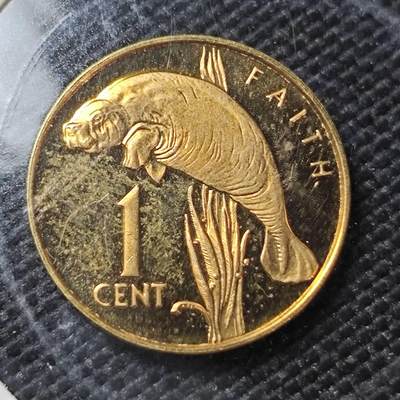 KK钱币收藏小铺  第408期 2月预留时间 周末发货 -  1980圭亚那1分精制