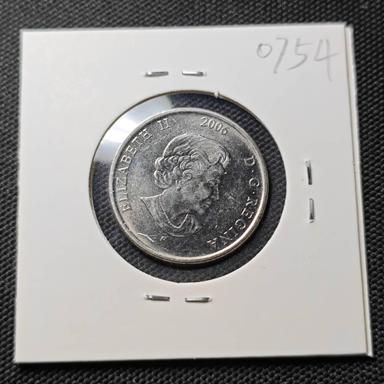 KK钱币收藏小铺  第407期 2月预留时间 周末发货  加拿大25分纪念币 彩色纪念币