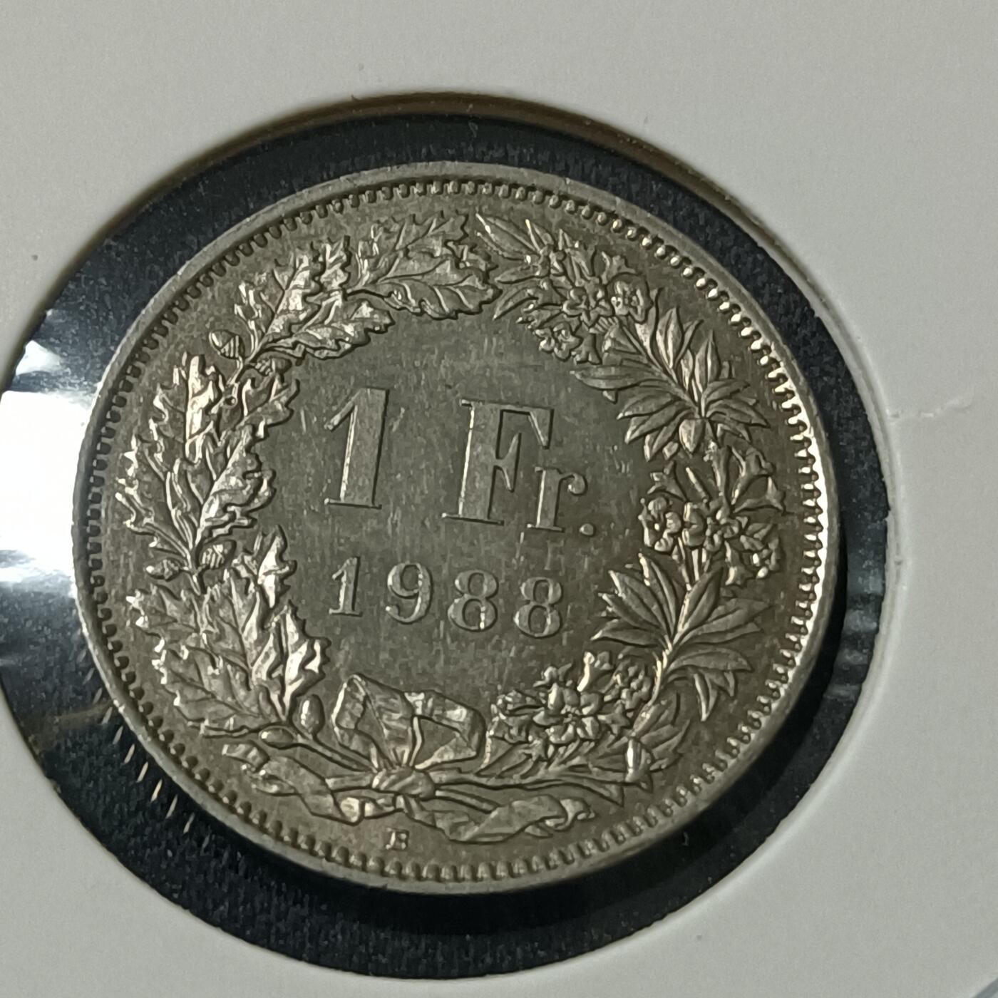 【游宝拍卖】丙午马年第15期 瑞士5法郎 1988年