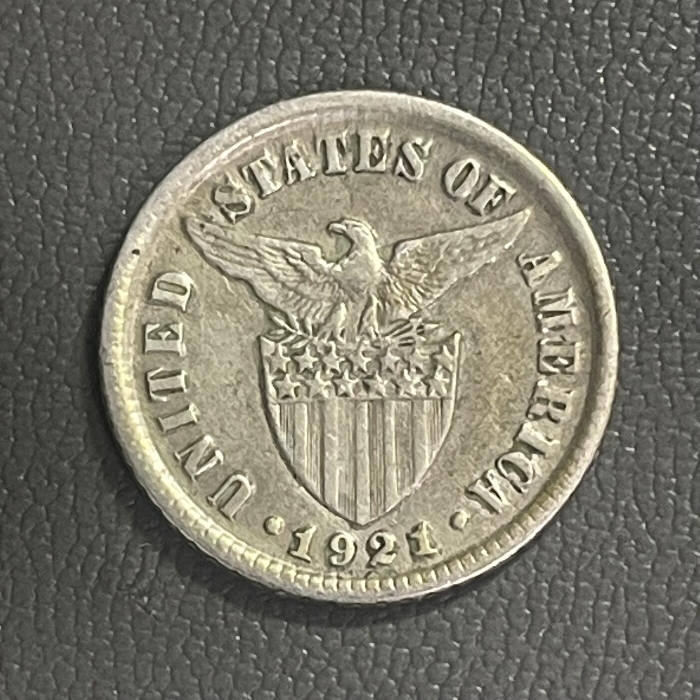 回流0328  美属菲律宾1921年10分银币（打铁女神版）