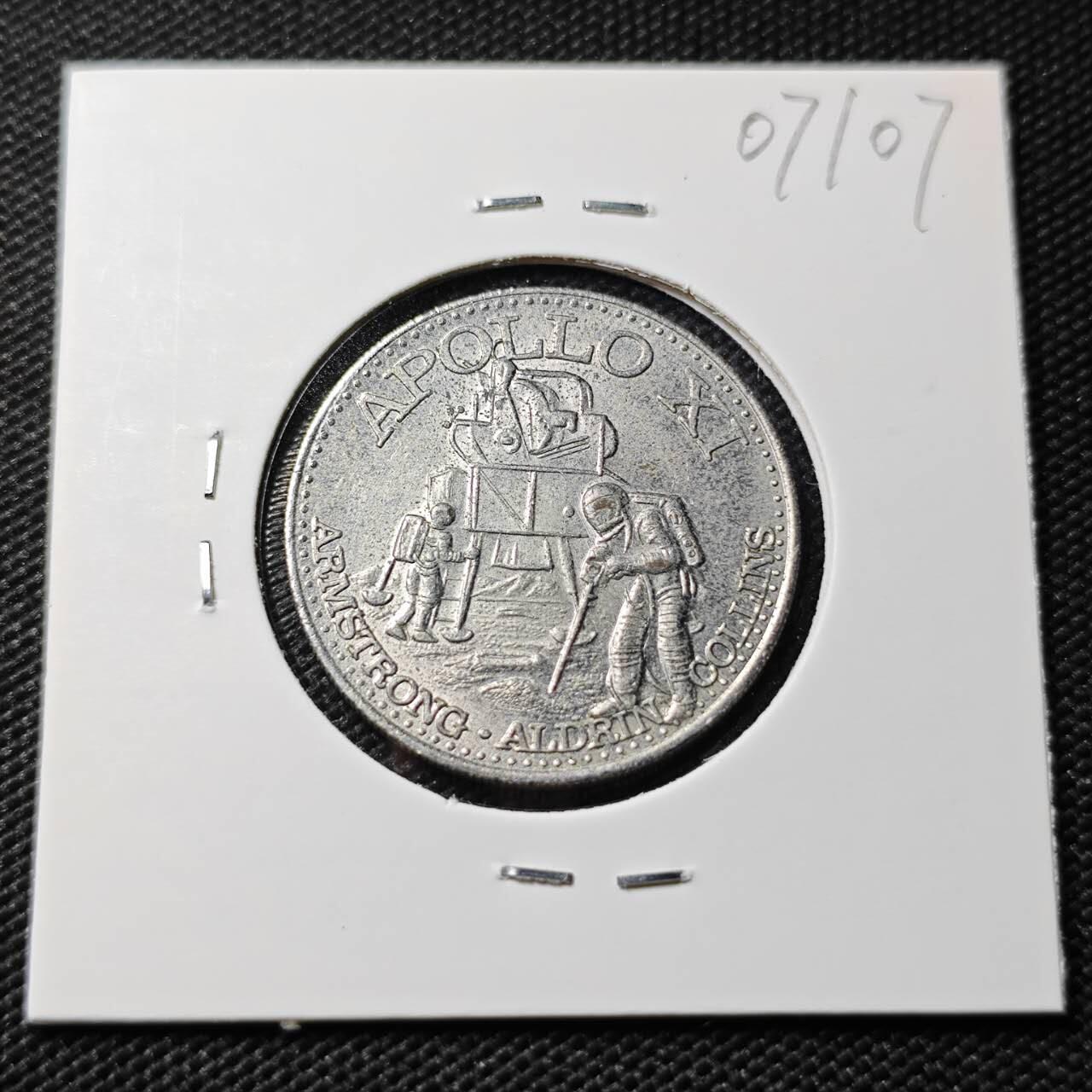 KK钱币收藏小铺  第407期 2月预留时间 周末发货  美国航天纪念铜章