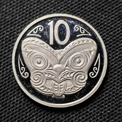 KK钱币收藏小铺  第408期 2月预留时间 周末发货 -   2002新西兰10分精制币