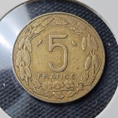 KK钱币收藏小铺  第407期 2月预留时间 周末发货 -  1970法属西非5分