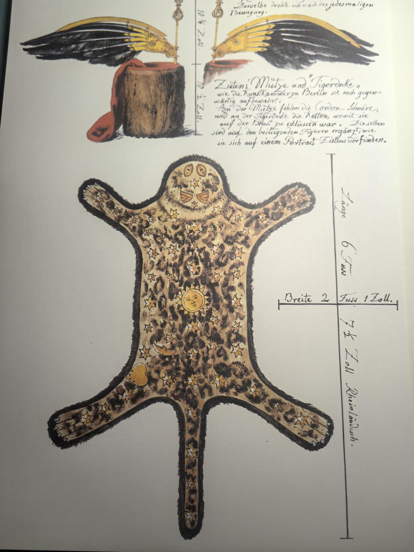 盛世勋华——号角文化勋章邮票专场拍卖第310期 大尺寸手绘图卡 普鲁士王国第2骠骑兵团装备 大A4尺寸 翻印自1851年出版《腓特烈大帝的军队》一书