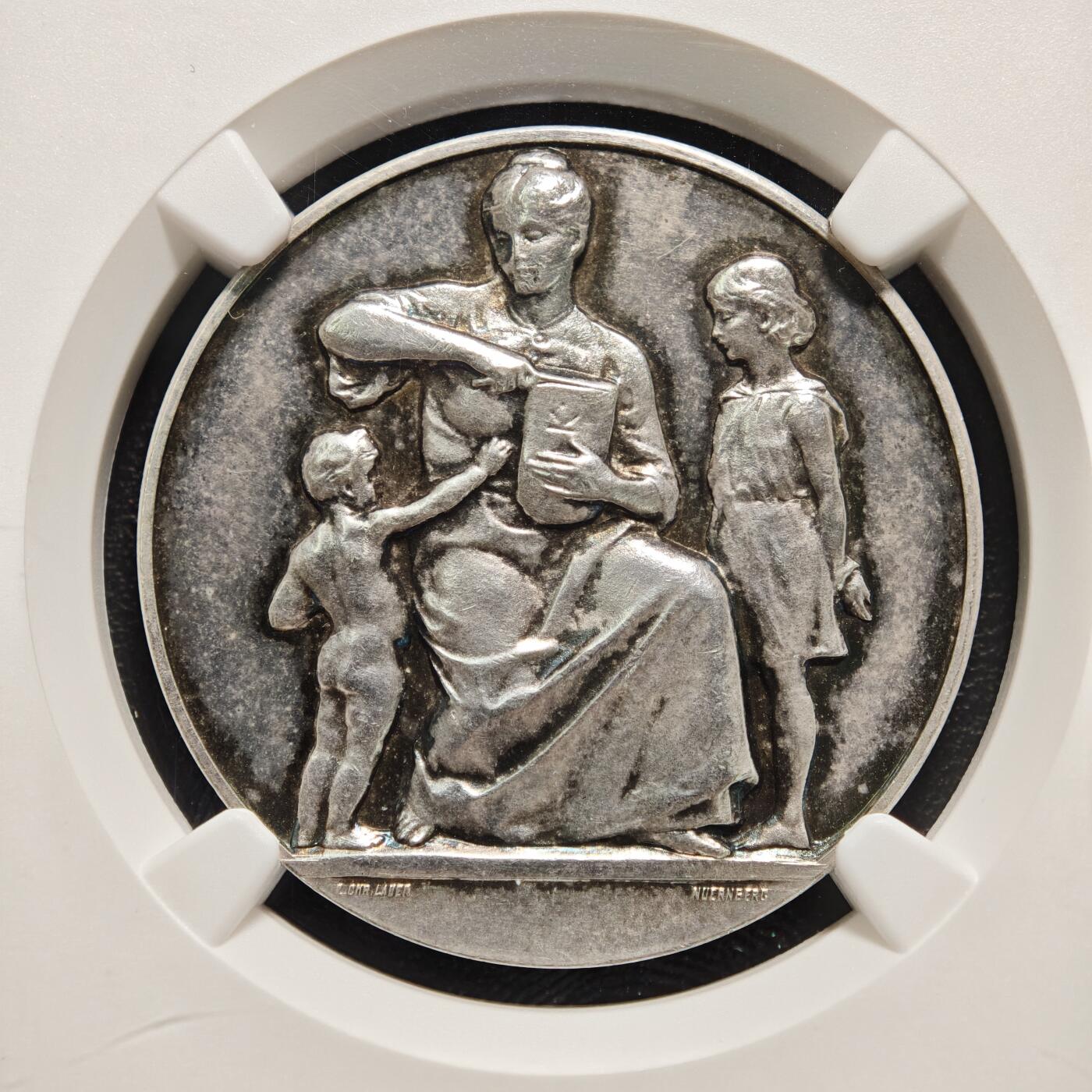 【德藏】世界币章拍卖第169期（拍品征集中~欢迎藏友联系） 1918年 德国一战人民饥饿与重生纪念银币 NGC MS61 原味淡包浆