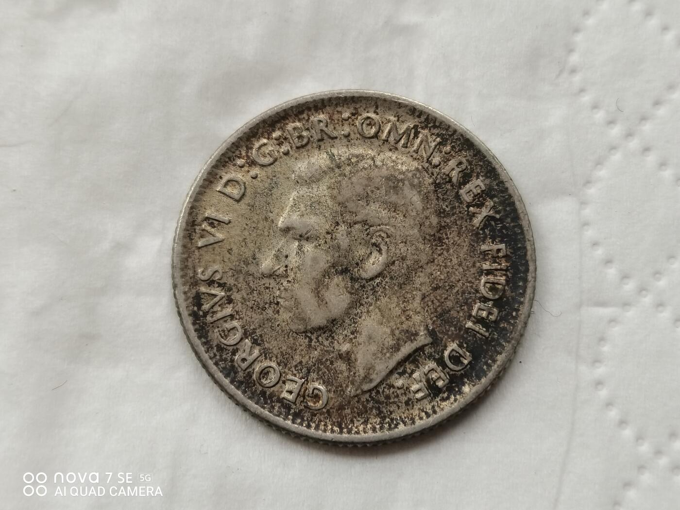 银币 1952年澳大利亚绵羊头银币