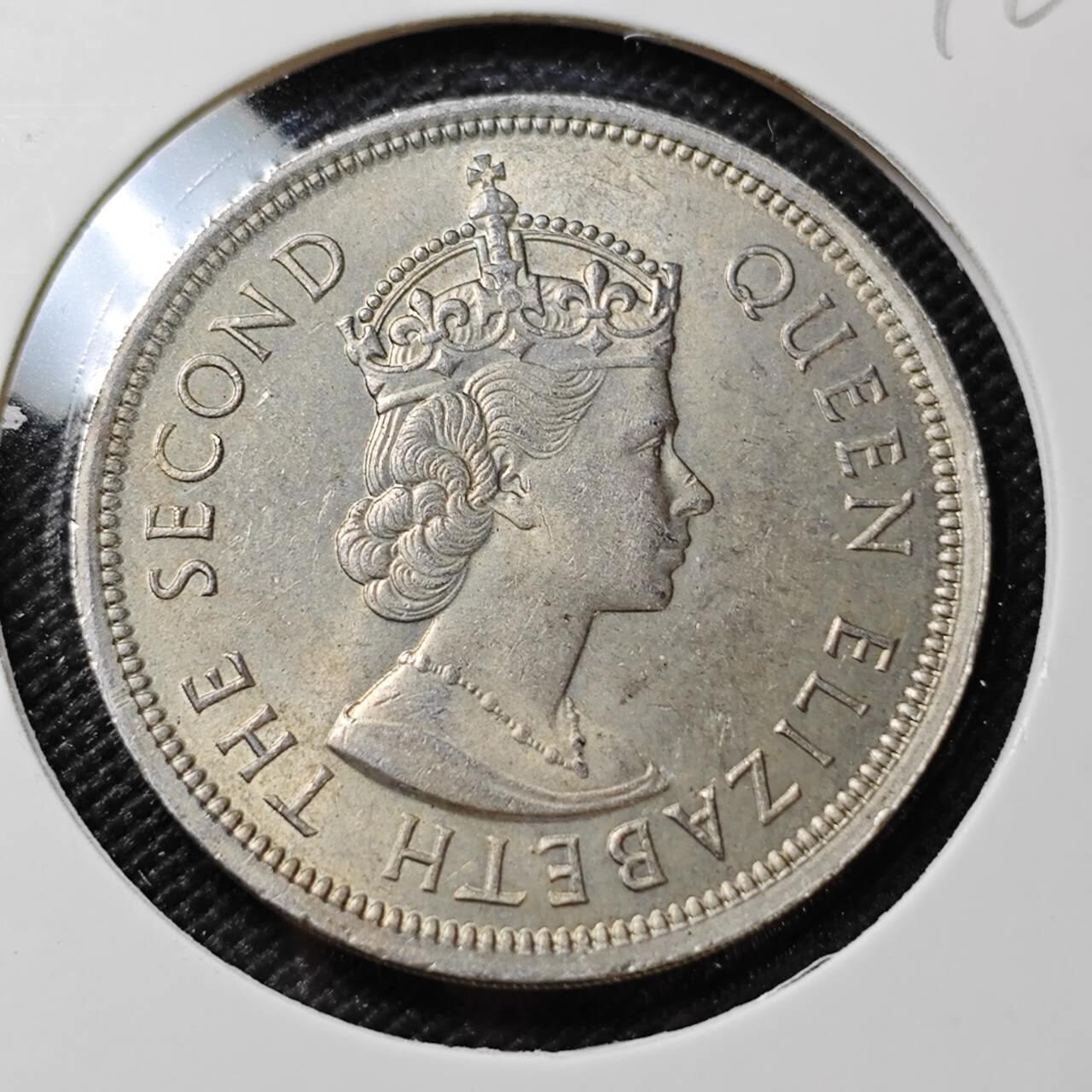 KK钱币收藏小铺  第409期 2月预留时间 周末发货  1970香港女王大一元