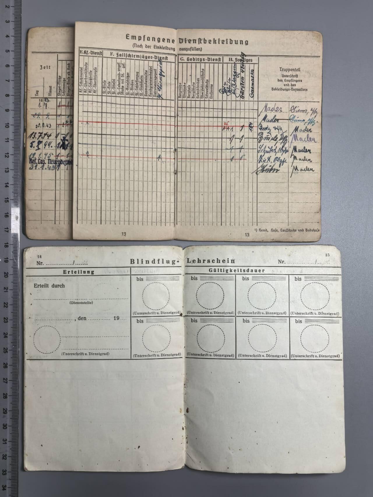 小驴勋章奖章收藏3月28日周六晚六点拍卖（珍爱和平，收藏战争，铭记历史，勿忘国耻，忠党爱国。有偿代拍，送拍规则在简介最后，参拍须阅读规则后再参拍，关系到运费包装发货时效真假辨别等关键信息，拍卖时不再发原图，看大图店主微信码在拍卖店铺介绍里） 赫尔曼戈林伞兵装甲师列兵士兵证，证书一组