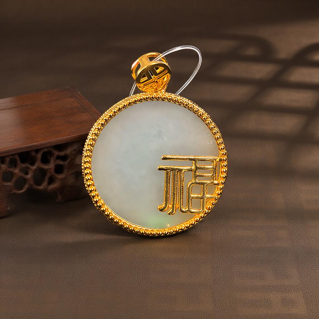 碧月说宝 君子怀瑾·当代和田玉清风专场(五) 18K和田玉福牌