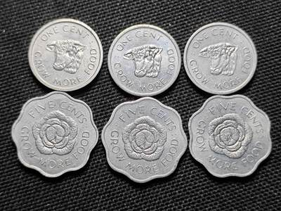 KK钱币收藏小铺  第408期 2月预留时间 周末发货 -  英属塞舌尔1/2分一组纪念币6枚