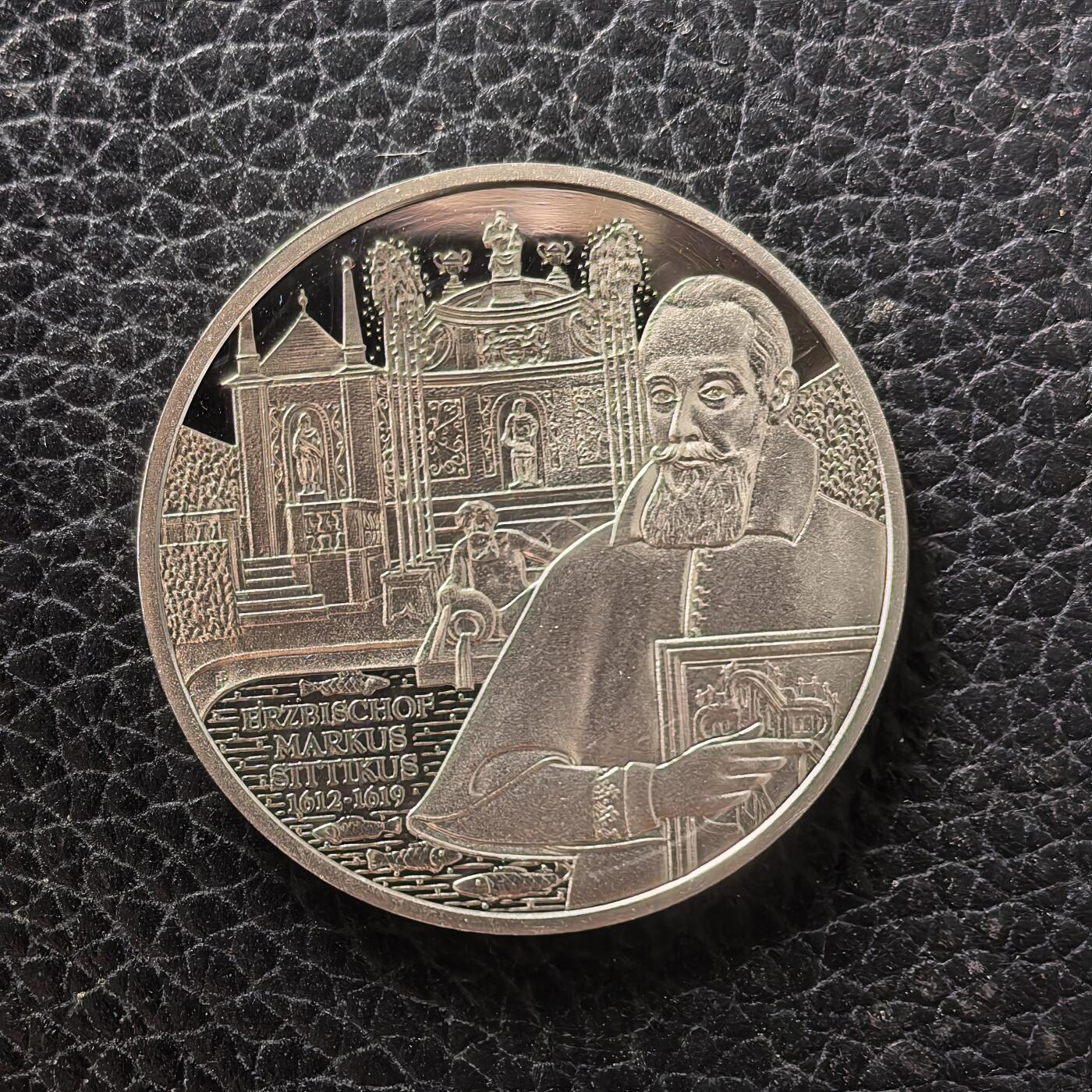 道一币馆币章第一百七十二场 奥地利2004年赫尔布伦城堡10欧元纪念银币 17.3g 925S 