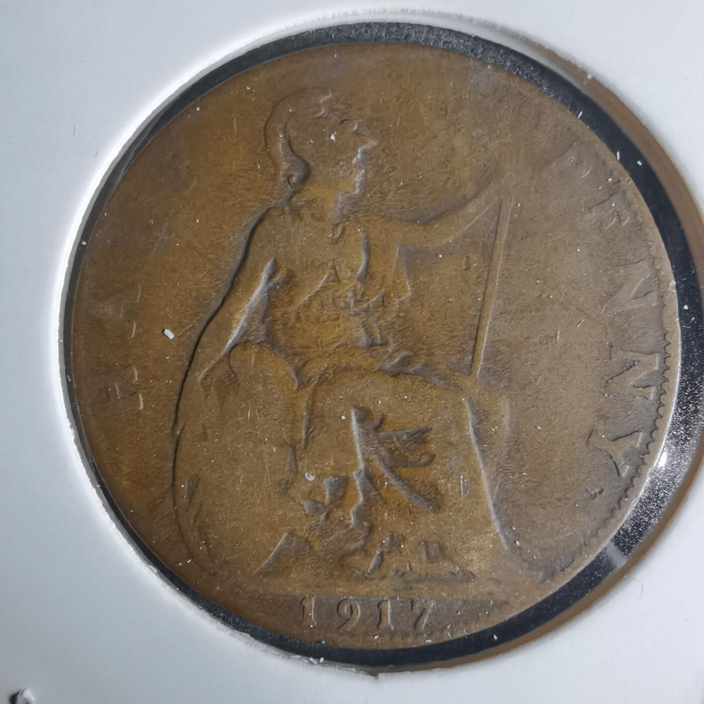 沼泽如烟--第1032场 英国1917年半便士