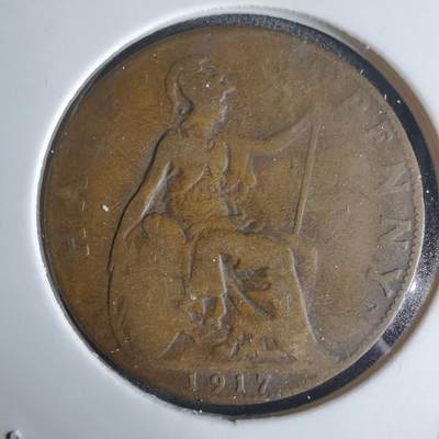 沼泽如烟--第1032场 - 英国1917年半便士