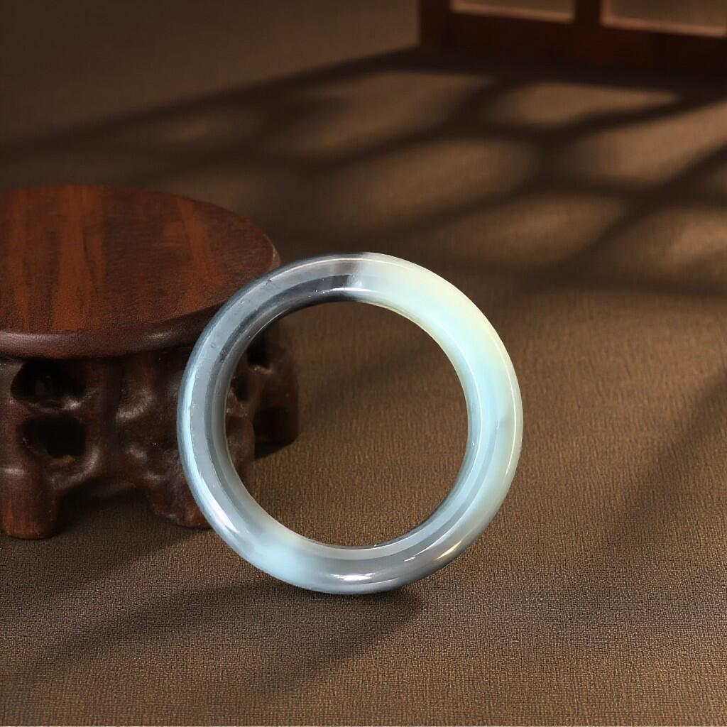 碧月说宝 君子怀瑾·当代和田玉清风专场(六) 青花戒指