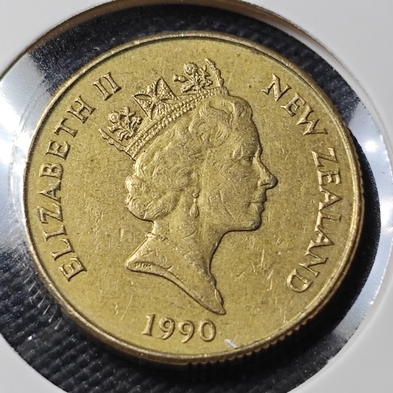 KK钱币收藏小铺  第407期 2月预留时间 周末发货  新西兰1元