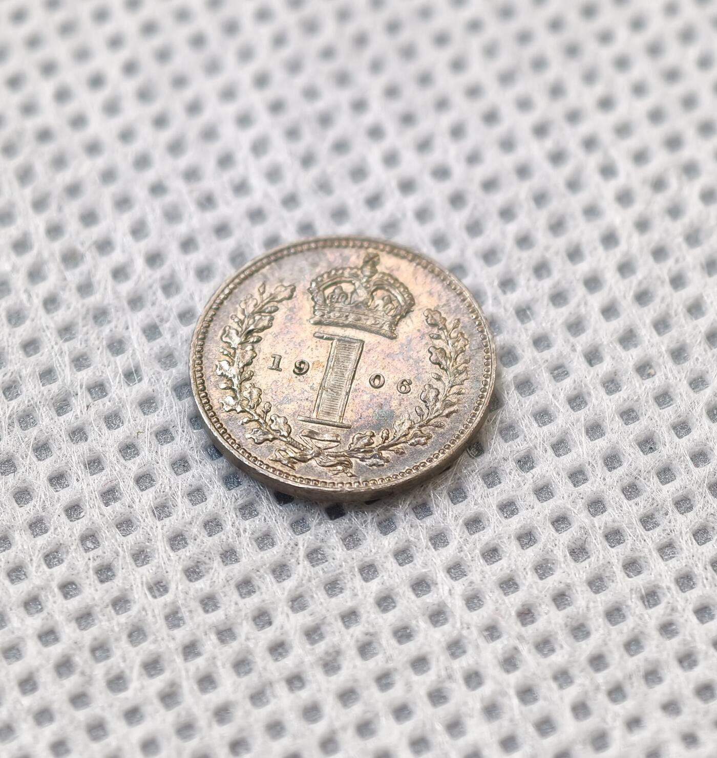 “方寸甄品”甄品场，甄臻铺-世界币章拍卖（第57期，直播拍卖），送拍享返佣金等优惠多多 英国1906年爱德华七世濯足币洗脚币，品相和包浆都非常在线，黑彩耀眼，PL质感，非原盒