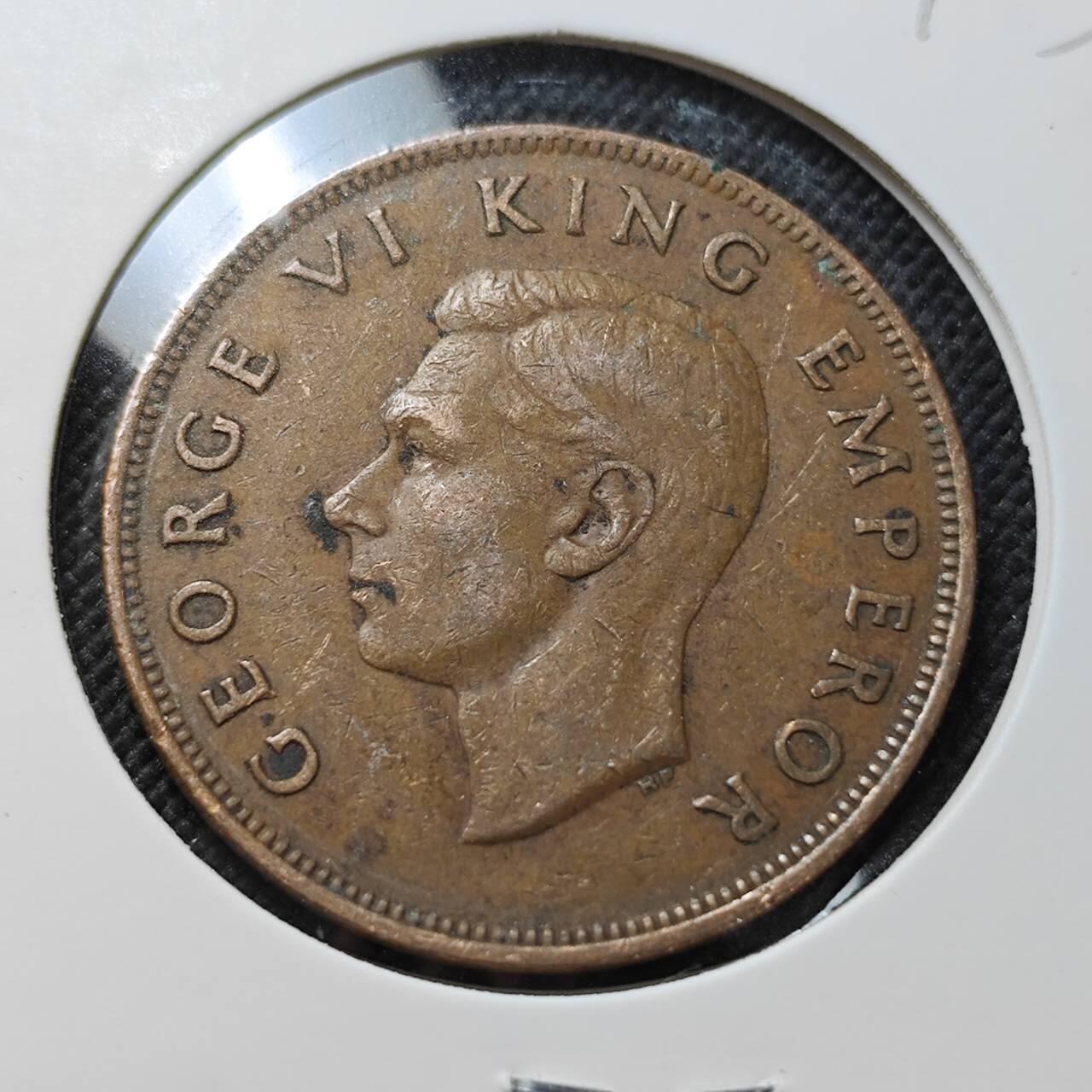 KK钱币收藏小铺  第409期 2月预留时间 周末发货  新西兰1便士铜币