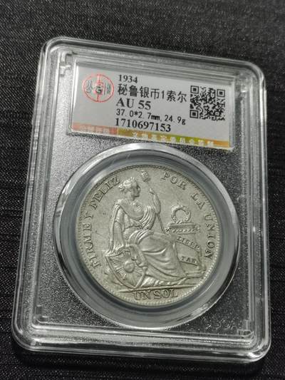 天下钱庄专场欢迎参拍 - 秘鲁1索尔银币