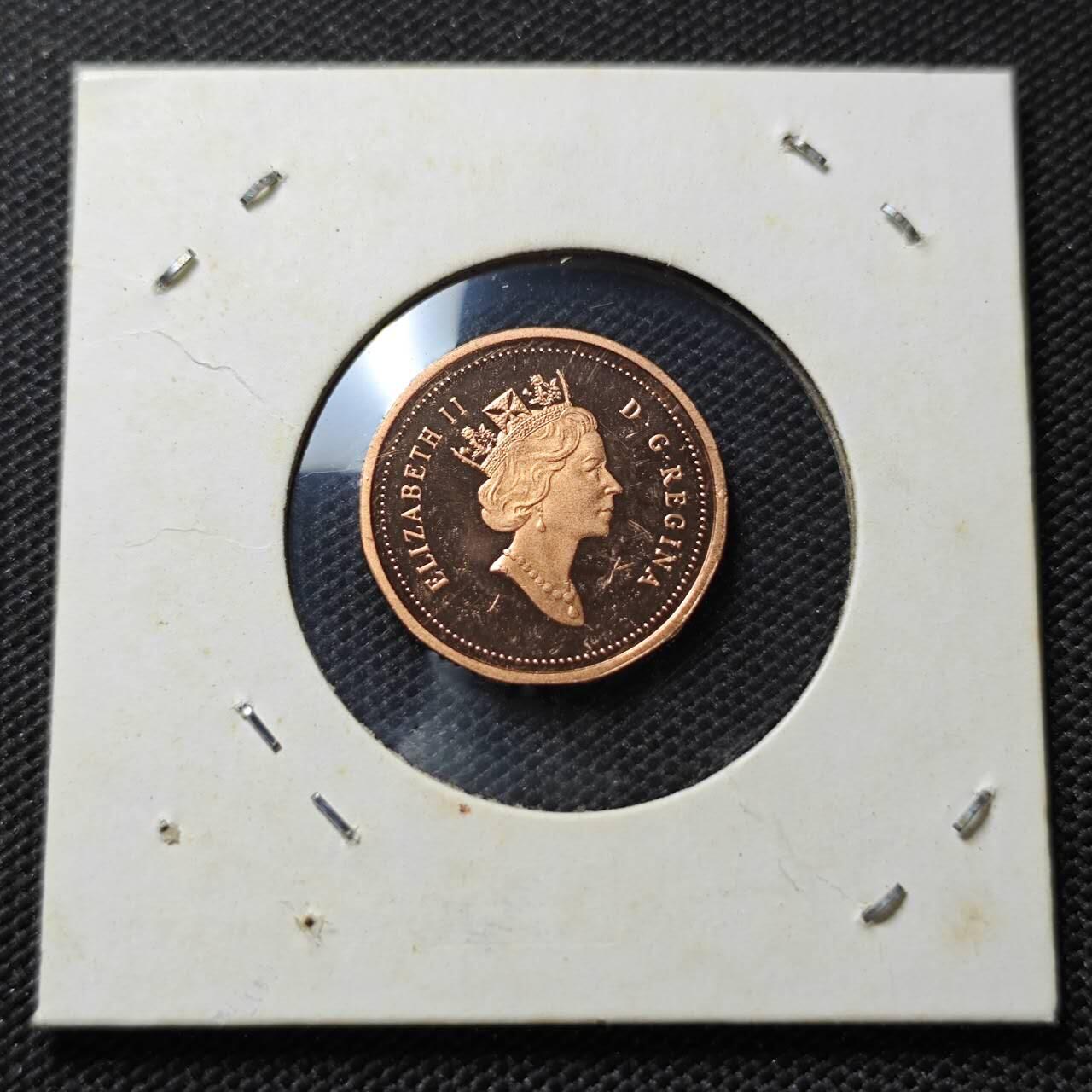 KK钱币收藏小铺  第408期 2月预留时间 周末发货   1992加拿大1分精制 纪念币