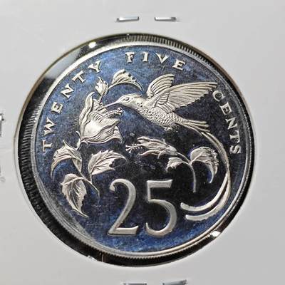 KK钱币收藏小铺  第408期 2月预留时间 周末发货 -   1976牙买加25分精制币