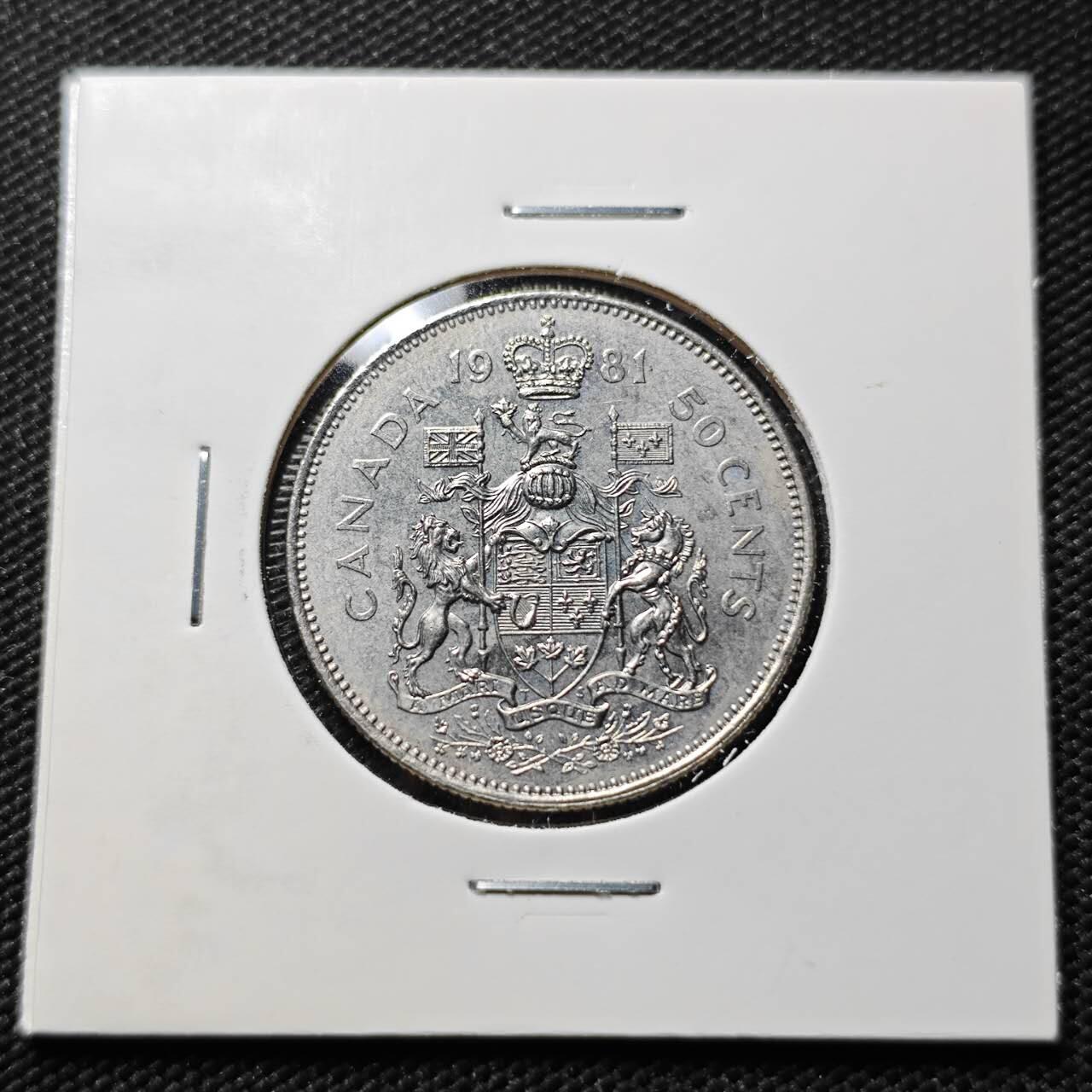 KK钱币收藏小铺  第407期 2月预留时间 周末发货  1981加拿大50分