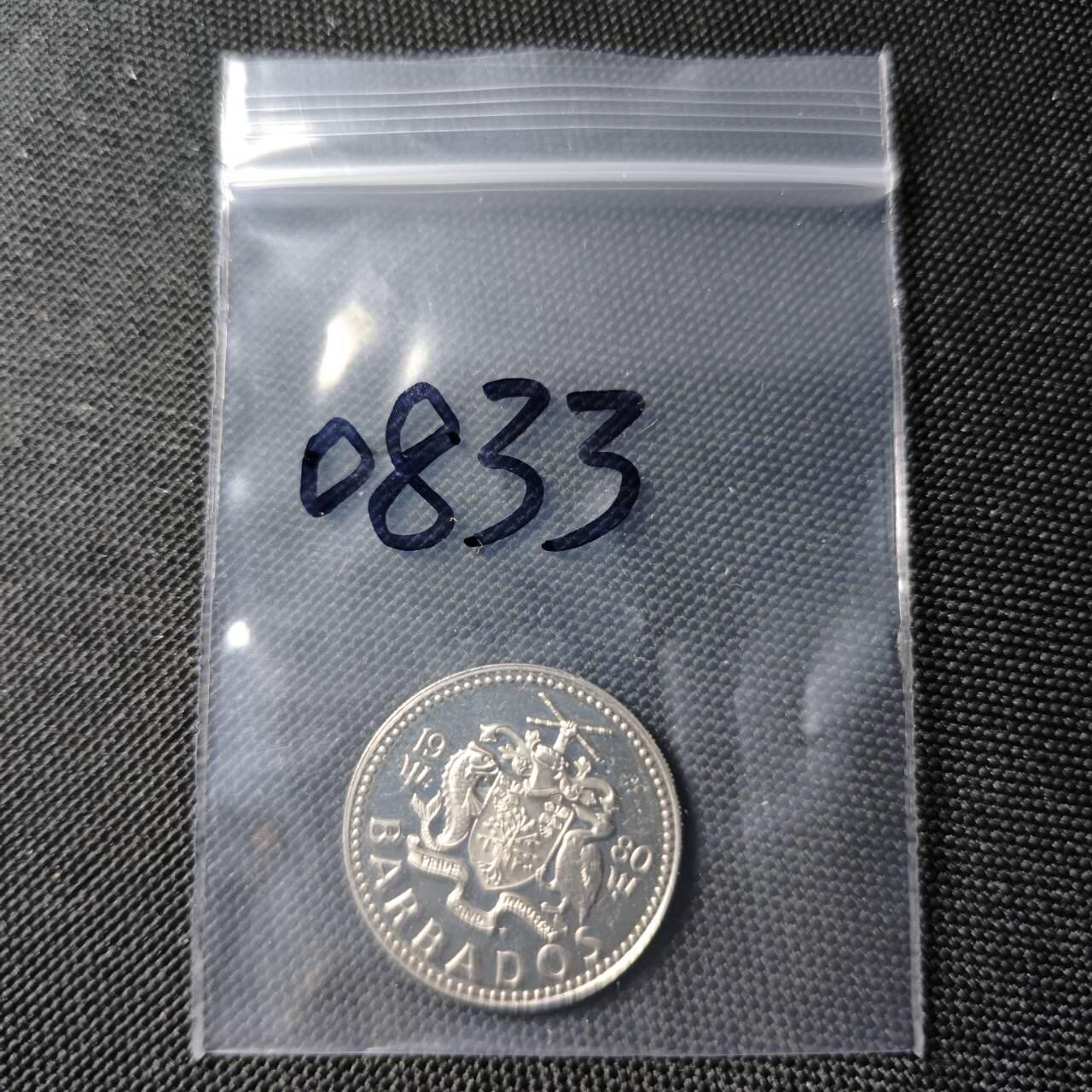 KK钱币收藏小铺  第408期 2月预留时间 周末发货   1980巴巴多斯25分 精制币