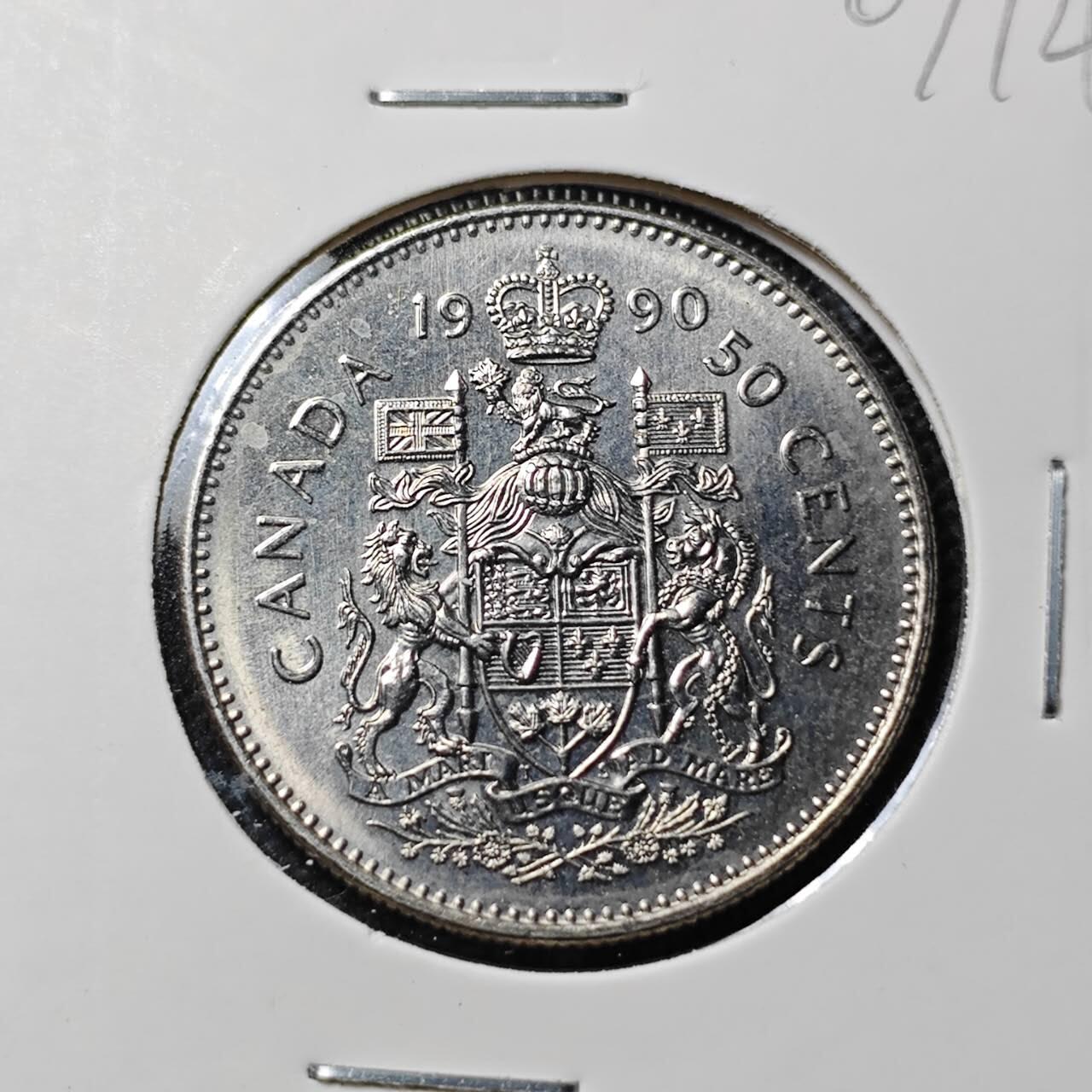 KK钱币收藏小铺  第407期 2月预留时间 周末发货  1990加拿大50分