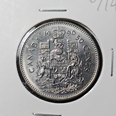 KK钱币收藏小铺  第407期 2月预留时间 周末发货 -  1990加拿大50分