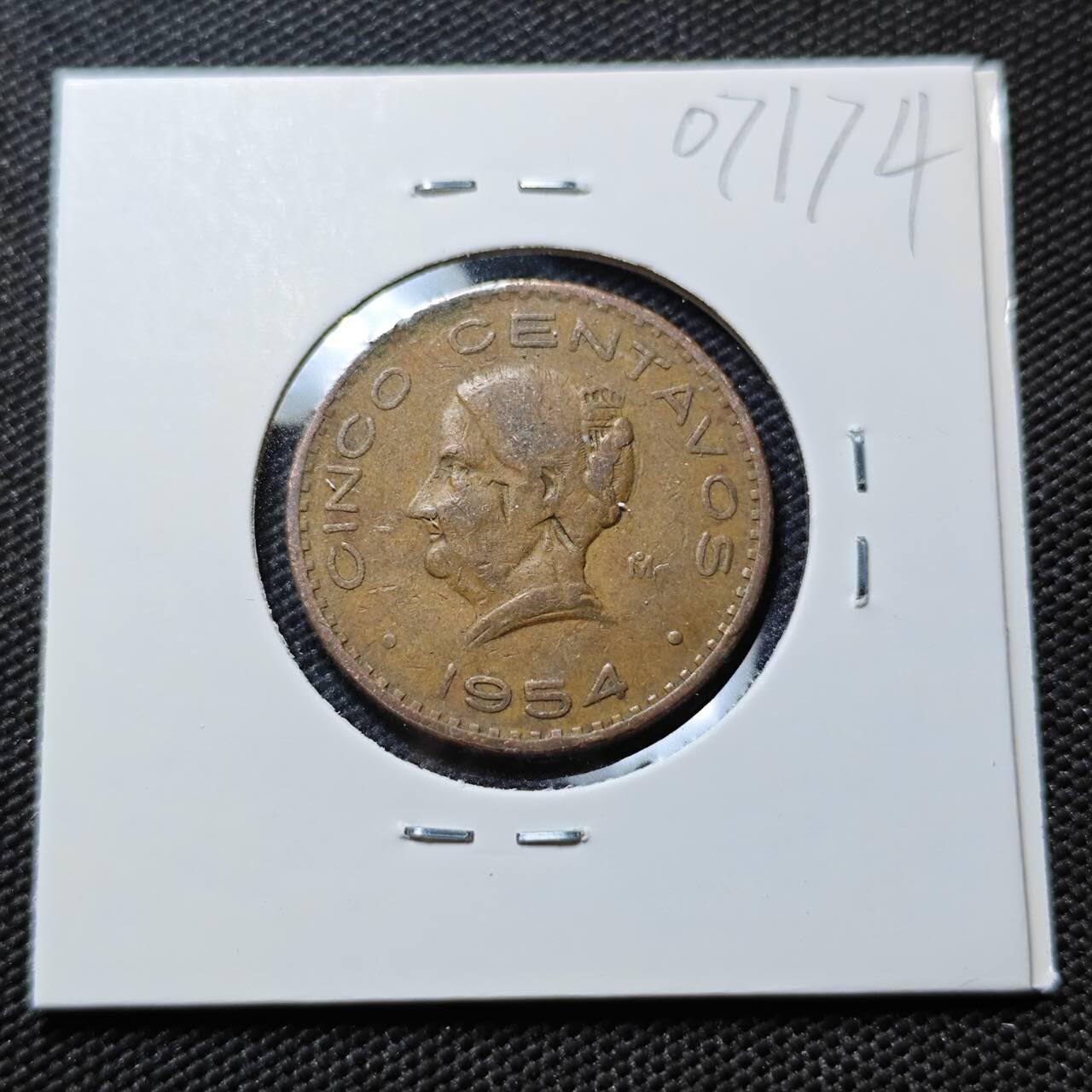 KK钱币收藏小铺  第407期 2月预留时间 周末发货  1954墨西哥10分