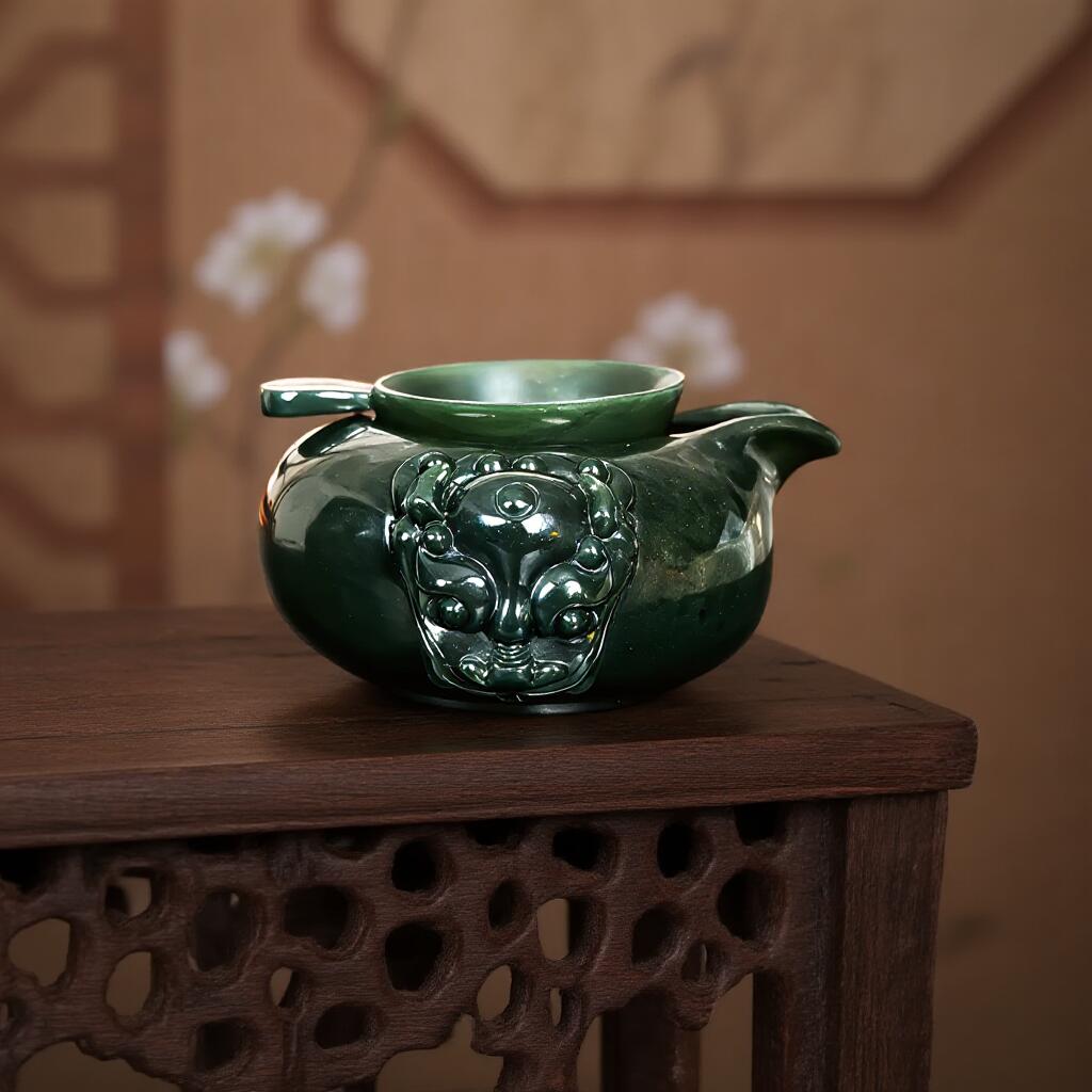 碧月说宝 君子怀瑾·当代和田玉清风专场(六) 青玉套壶