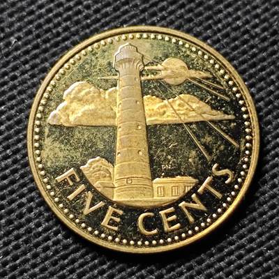 KK钱币收藏小铺  第408期 2月预留时间 周末发货 -  1980巴巴多斯5分 精制币