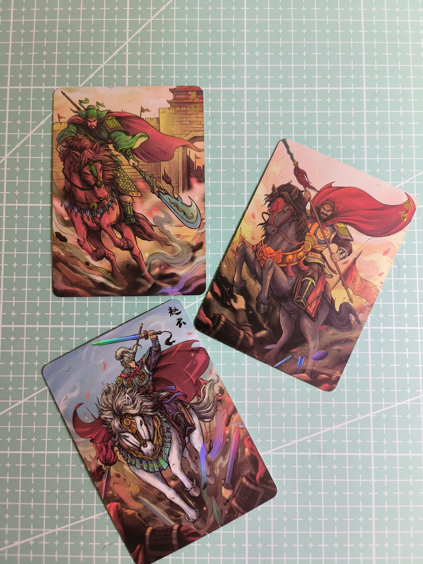 C先生 第25期 零抽层免费代拍  持续收拍品中  需要送拍的老板可以加微私聊 【炫彩】卡将文创《满赠卡》关羽&张飞&赵云 共3张