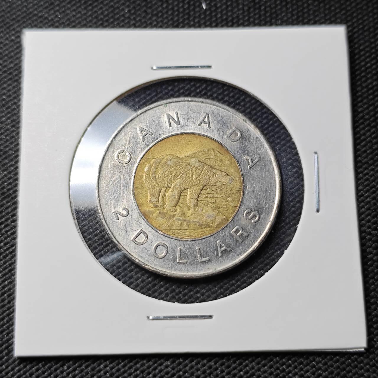 KK钱币收藏小铺  第407期 2月预留时间 周末发货  2009加拿大2元