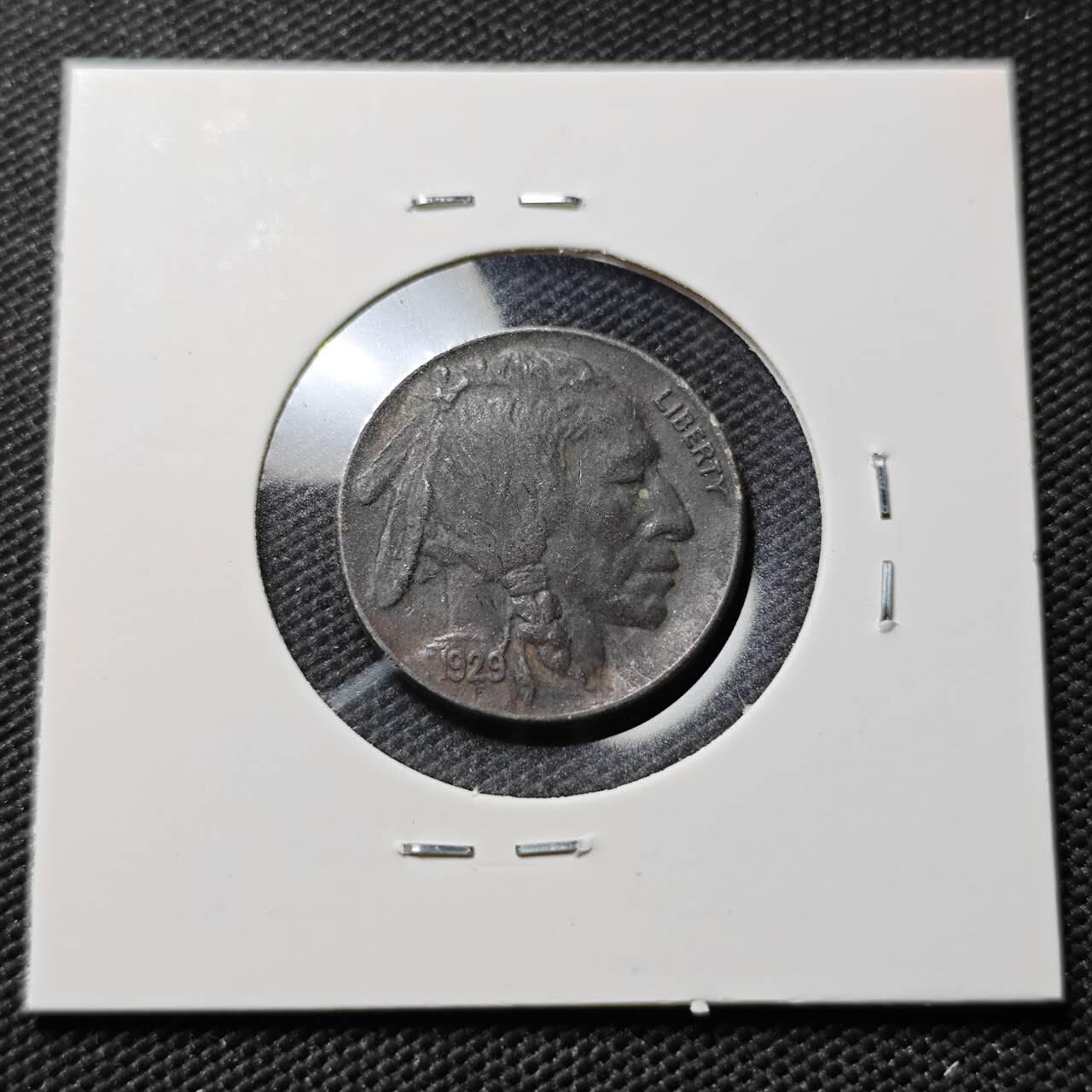 KK钱币收藏小铺  第407期 2月预留时间 周末发货  1929美国5分镍币