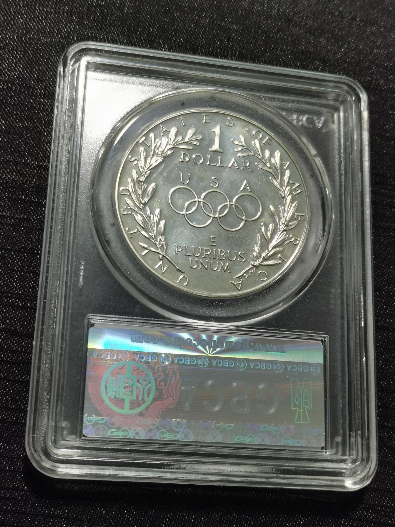 天下钱庄专场欢迎参拍 美国汉城奥运会一美元银币