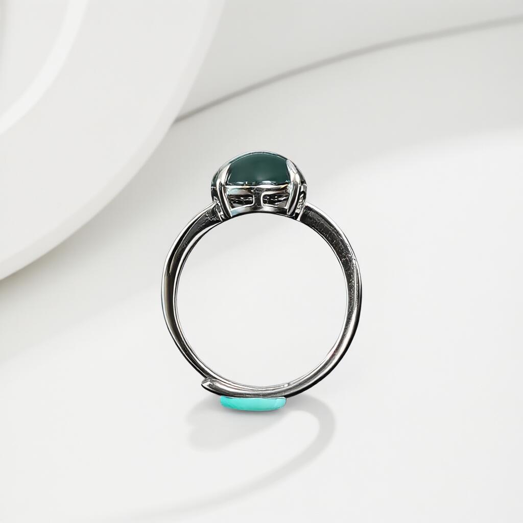 碧月说宝 君子怀瑾·当代和田玉清风专场(六) s925高冰翡翠戒指