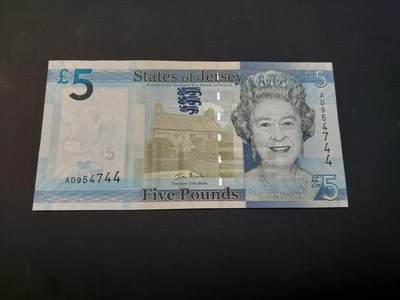 博彦收藏    4月1日 8点 钱币专场 - 泽西岛女皇5镑 UNC