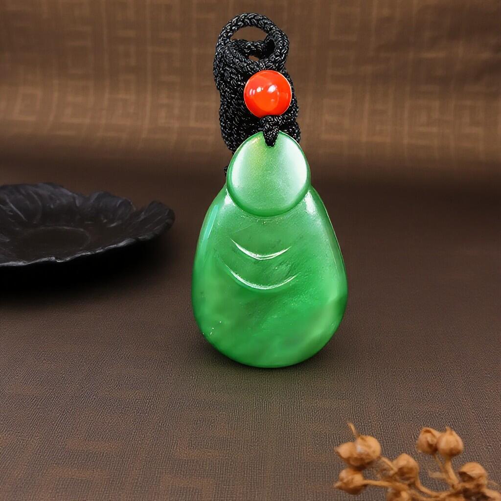 碧月说宝 君子怀瑾·当代和田玉清风专场(六) 碧玉佛