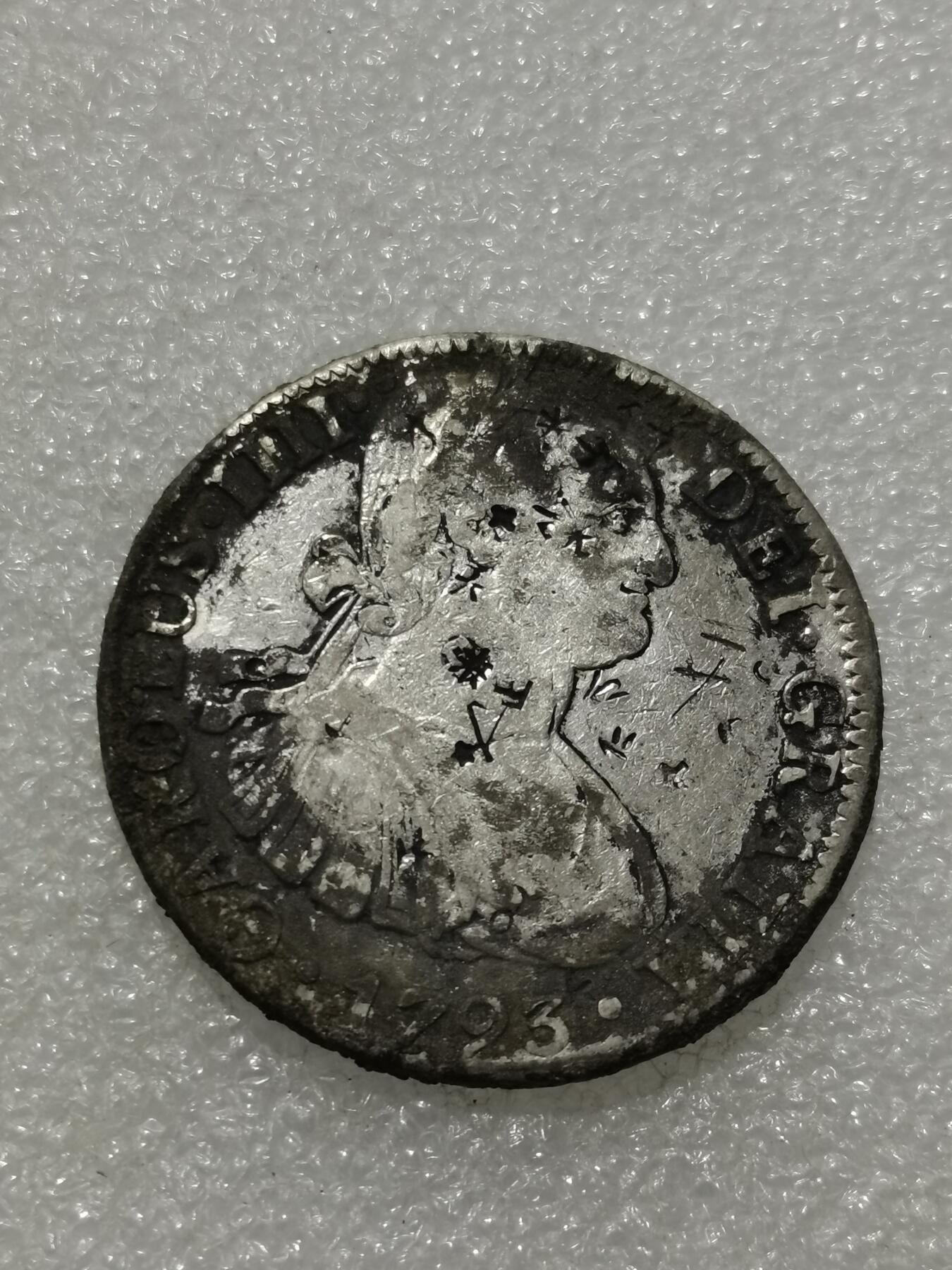 天下钱庄专场欢迎参拍 西属墨西哥卡四老双柱银币